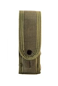 High Speed Gear olive drab green Duty flash bang TACO with snap button closure.